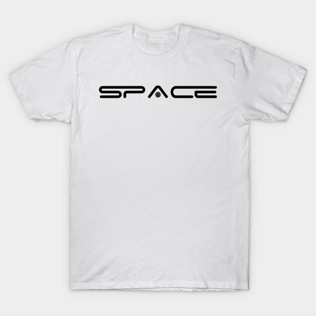 Space Black T-Shirt by LittleBean